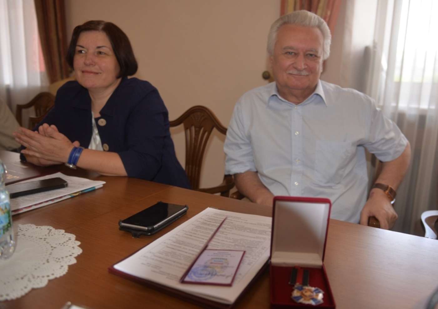 Леонід Фокович Бурлачук. На засіданні Вченої ради Київського університету, 25 травня 2017 року.